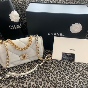 Chanel Flapbag,Chèvre Brilliant White